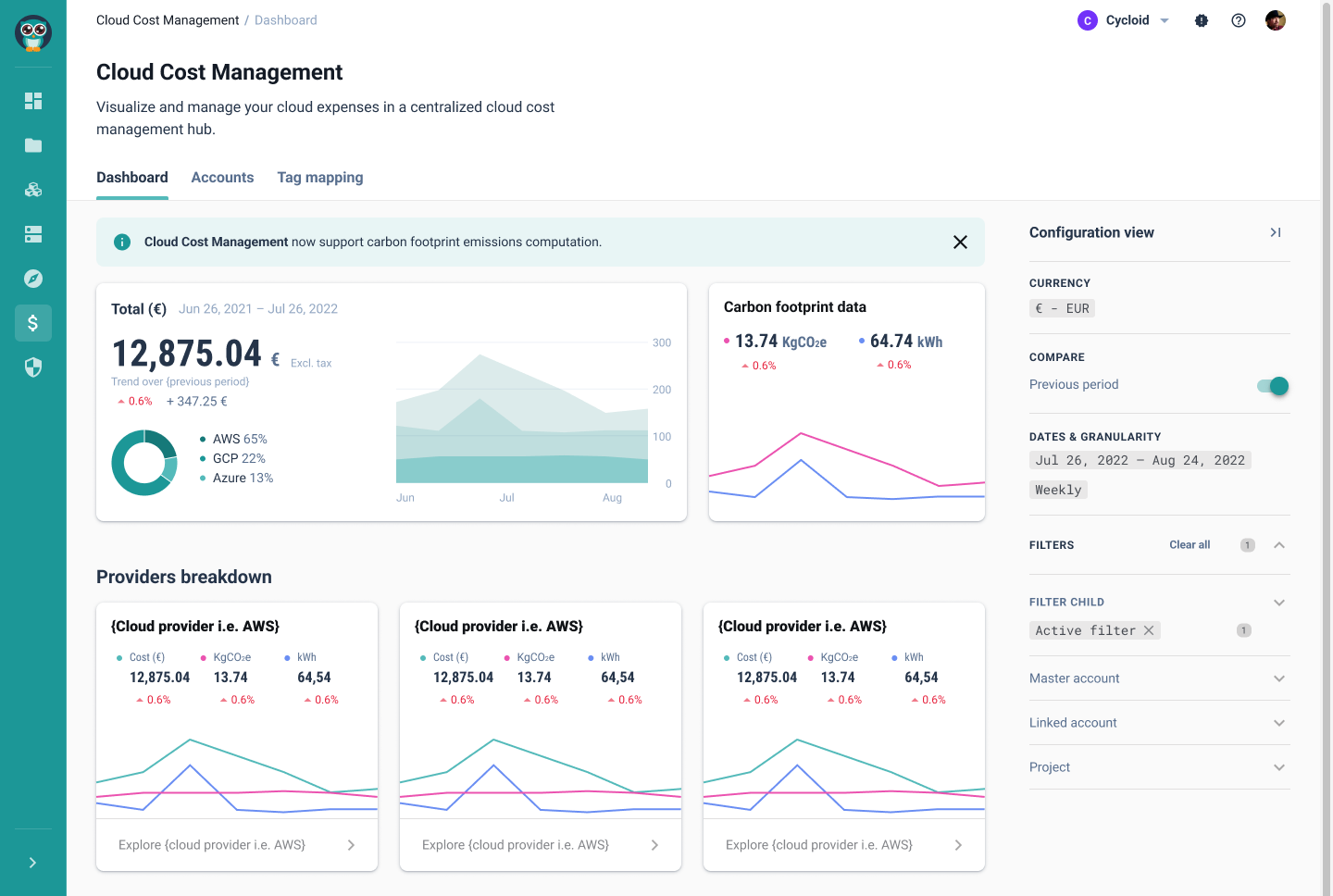 1-CCM dashboard