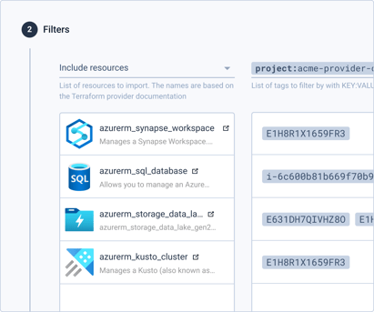 1010 — Infra Import — Select resources@3x