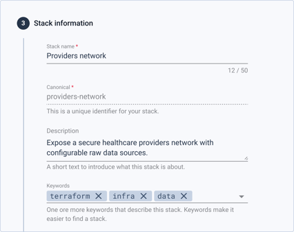 1020 — Infra Import — Stack info@3x