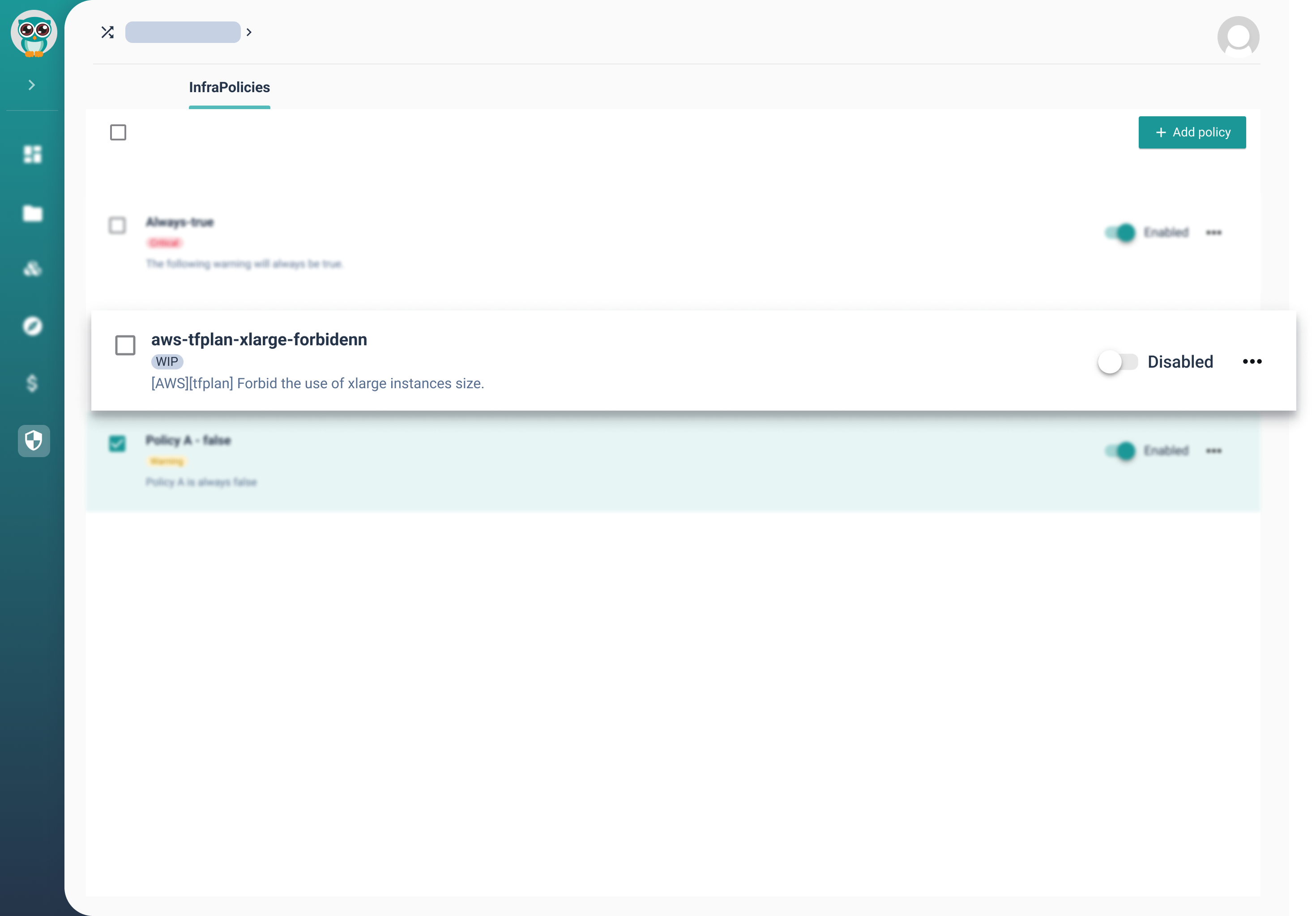 cycloid infrapolicies